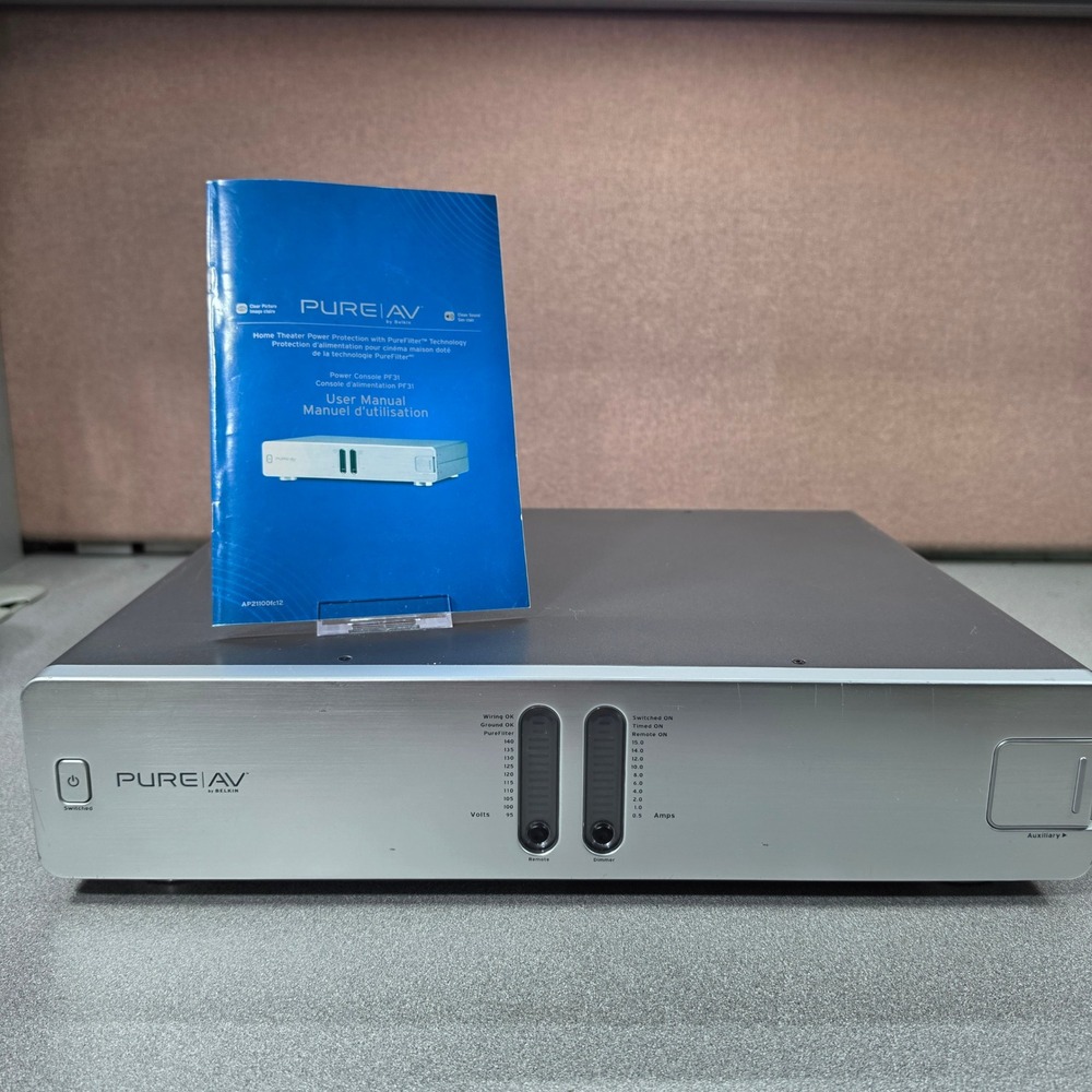 Belkin PureAV PF31 Home Theater Power Console AP21100-12 Excellent PF31